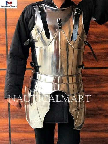 Steel Nauticalmart Gothic Half-Armor Medieval Breastplate Wearable - Larp