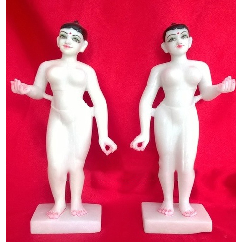 Lalita Vishaka Murti White Marble