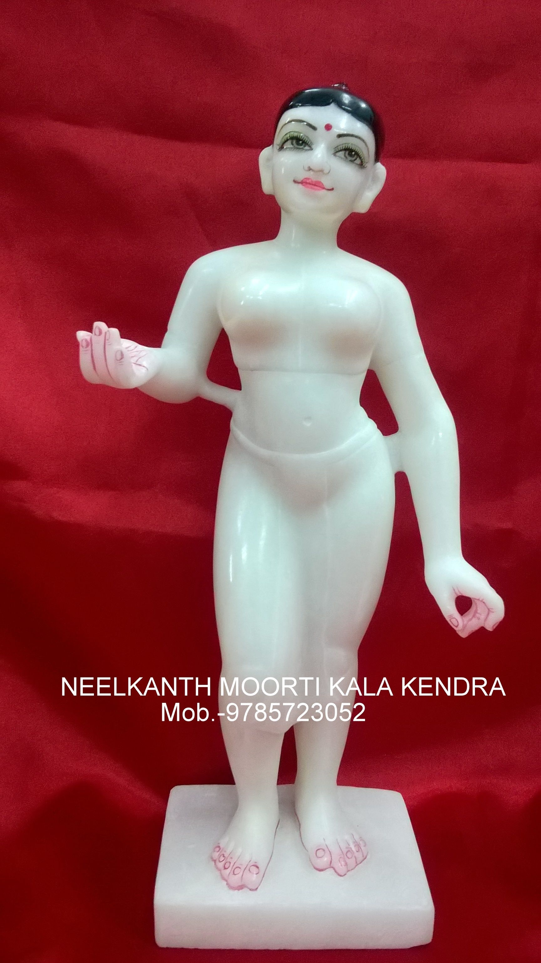 Lalita Vishaka Murti White Marble