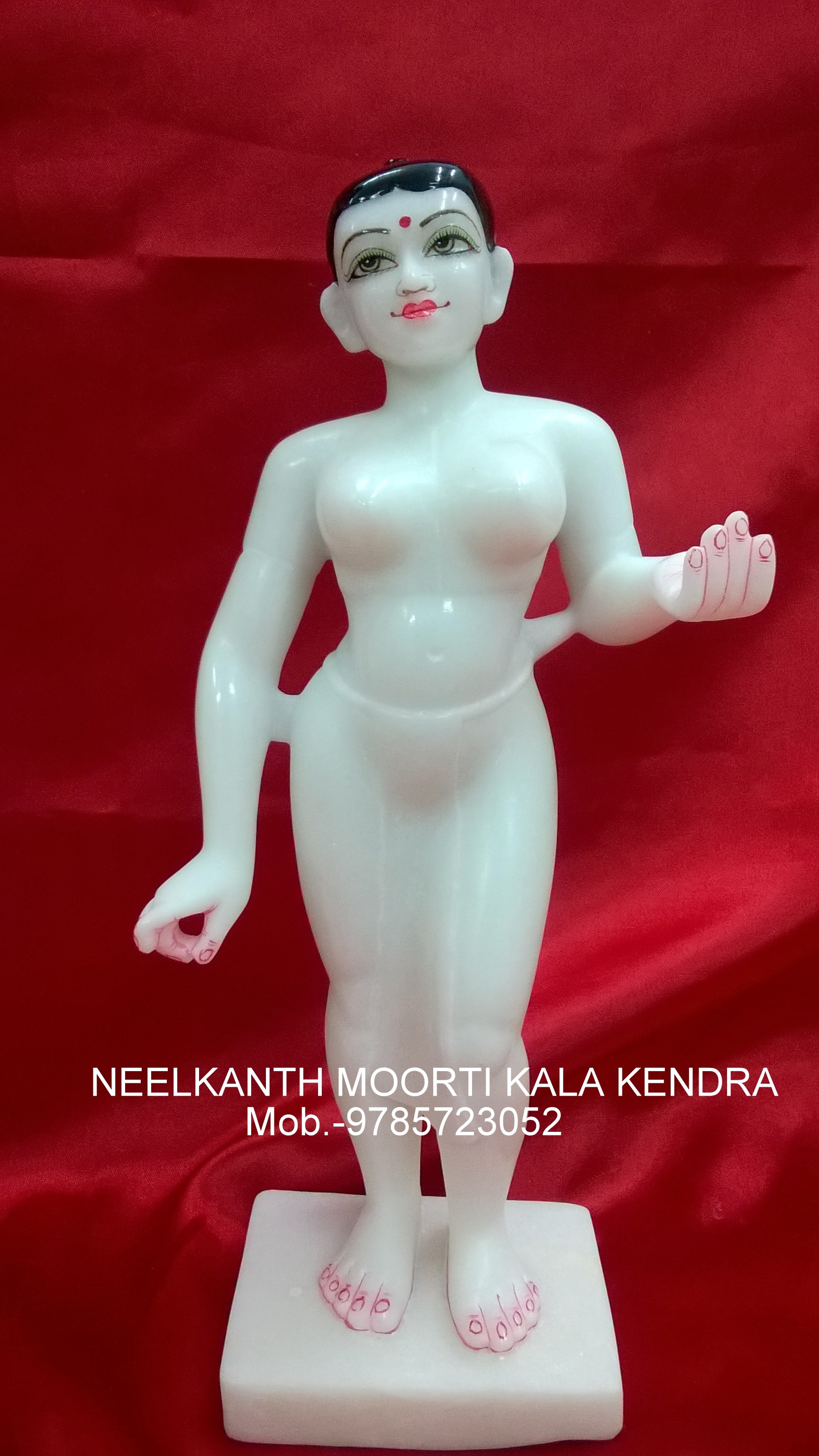 Lalita Vishaka Murti White Marble