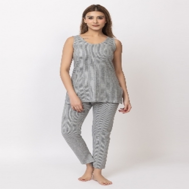 Ladies Sleeveless Thermal Wear - Woolen, Sizes S-XXL, Grey Color | Quick Dry, No Fade, Hand Washable, Ideal for Winter Comfort