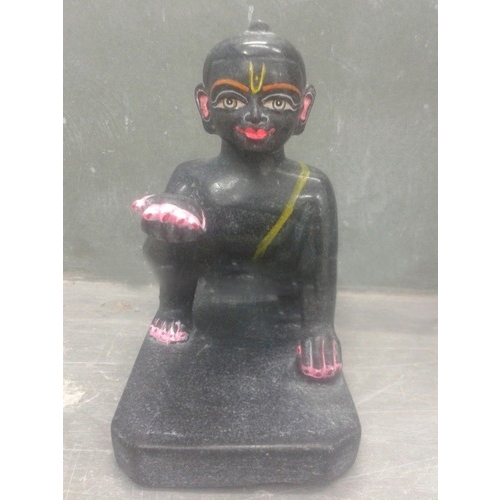 Black Marble Laddu Gopal Statue