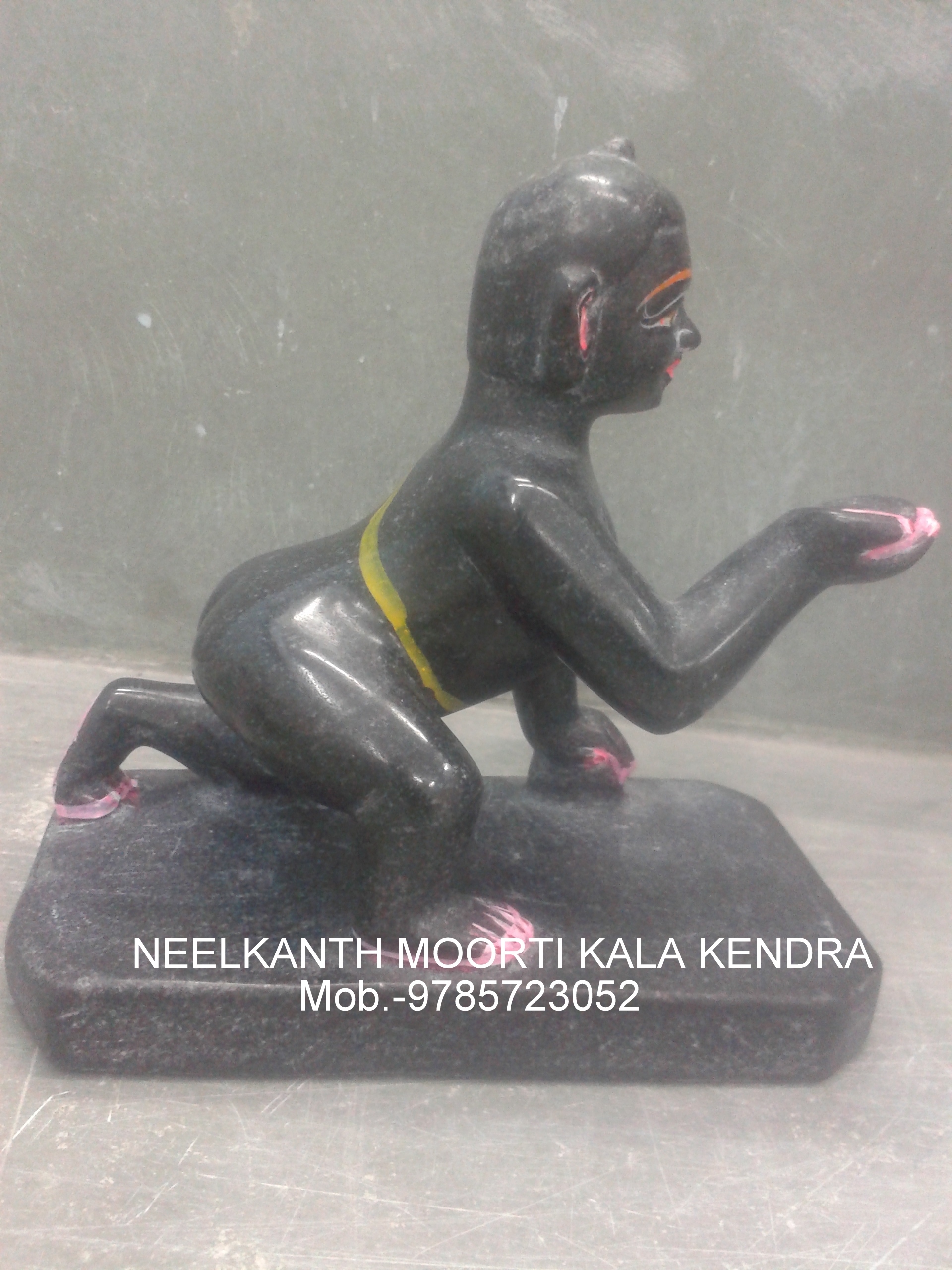 Black Marble Laddu Gopal Statue