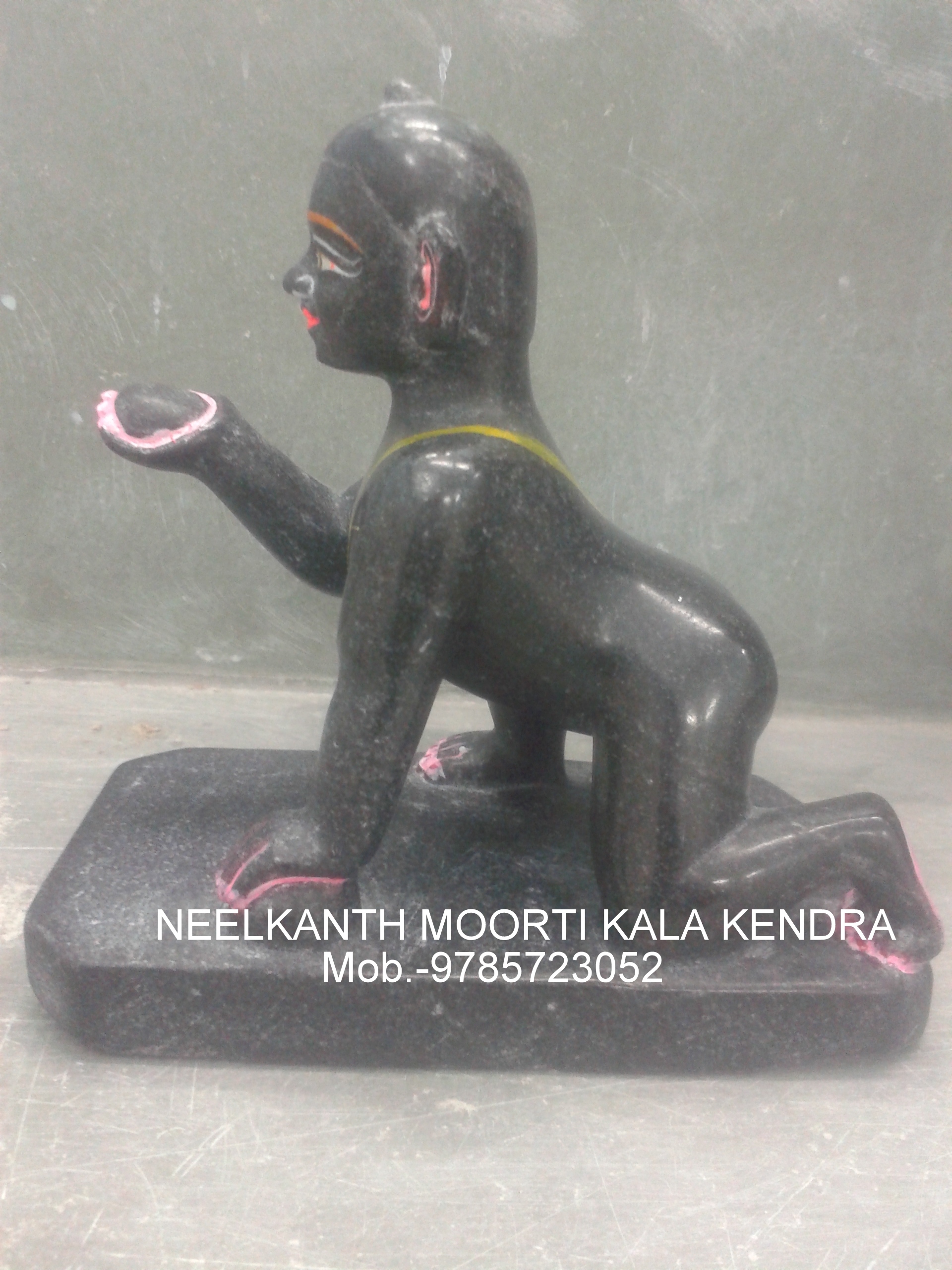 Black Marble Laddu Gopal Statue