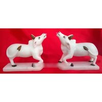Marble Cow Statue - Finishing: Polishing