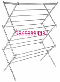 SS Cloth Drying Foldable Stand