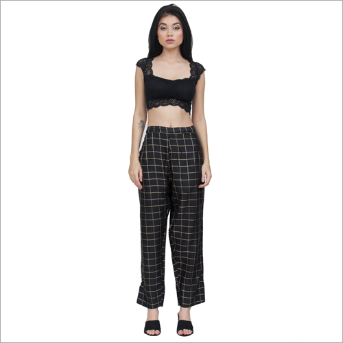 Designer Trouser - Cotton Blend, Size L-XXXL | Quick Dry, No Fade, All-Season Casual Check Pattern