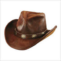 Genuine Leather Mens Hat