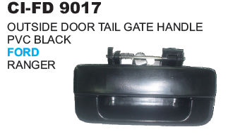 Outside Door Tail Gate Handle Ford - PVC, 15x10x5cm, Black | Easy Installation, Weather Resistant, Perfect Fit