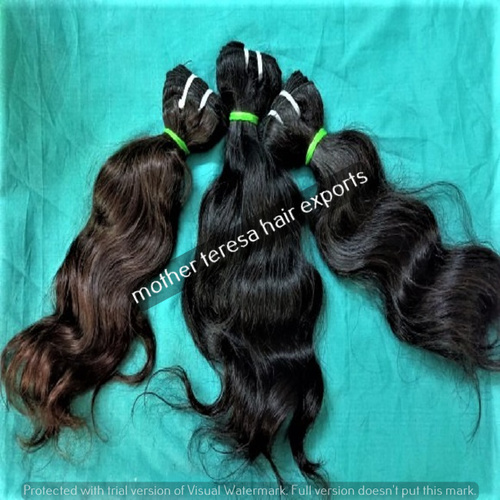 NATURAL SHORT RAW WEFT INDIAN HUMAN HAIR MANUFACTURERS AND SUPPLIERS