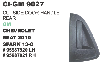 Outside Door Handle Rear GM Chevrolet