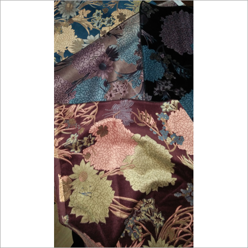 Made To Order Colour And Designs Cotton Velveteen Printed Velvet