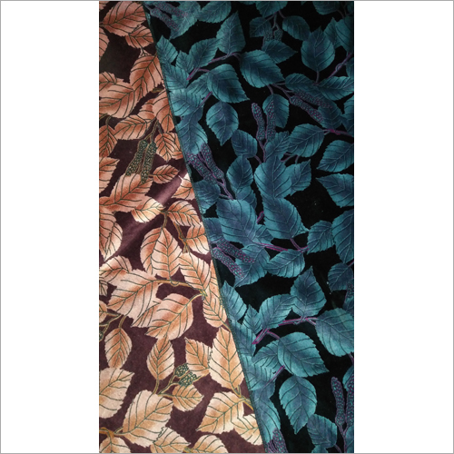 Cotton Velveteen Print Fabric - 220 to 280 GSM, 46 Inch Width | Fast Colors, Smooth Texture, Warm Feel, Made to Order Designs