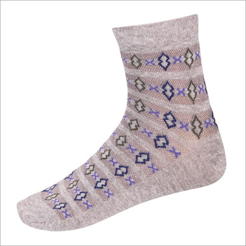 Grey Ss-Colmat Cotton Super Stretch Ankle Socks