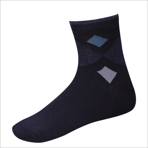 Argyle Cotton Super Stretch Ankle Socks - Cotton Material, Elastic Fit, Black Color | Moisture Absorbent, Washable, Suitable for All Seasons