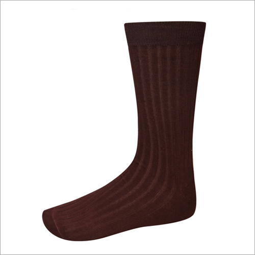 Brown Arnav Cool Cotton Formal Long Socks