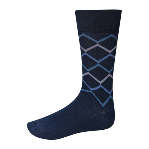 Statos Anti Alergic Sanitized Formal Long Socks - Cotton, All Season, Black | No Fade, Washable, Printed, Medium Elasticity