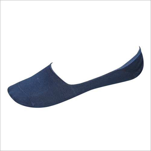 Cotton Lycra Stretch Loafer Socks - Cotton Material, Blue Color, Middle Elasticity | No Fade, Washable, All Season, Plain Pattern for Men