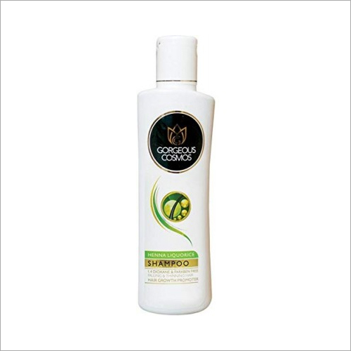 200 ml Gorgeous Cosmos Henna Liquorice Dioxane & Paraben Free Hair Growth Promoter Shampoo By GORGEOUS COSMOS