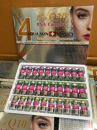 AQUA SKIN VENISCY PRO Q10 RNA COMPLEX 4 GLUTATHIONE INJECTIONS