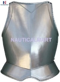 Steel Nauticalmart Breast Plate With Brown Leather Straps