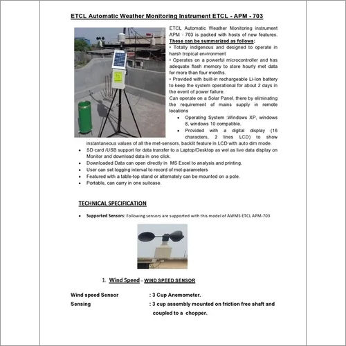 Weather Station Sensor Tests and Calibration