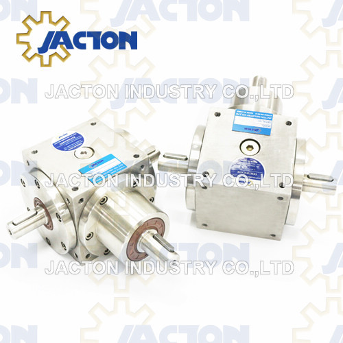 Bss140 Corrosion-Resistant Shaft Drive 90 Degree Right Angle Bevel Gearbox, Compact Stainless Steel T Drive Gearbox Right Angle