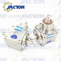Bss140 Corrosion-Resistant Shaft Drive 90 Degree Right Angle Bevel Gearbox, Compact Stainless Steel T Drive Gearbox Right Angle