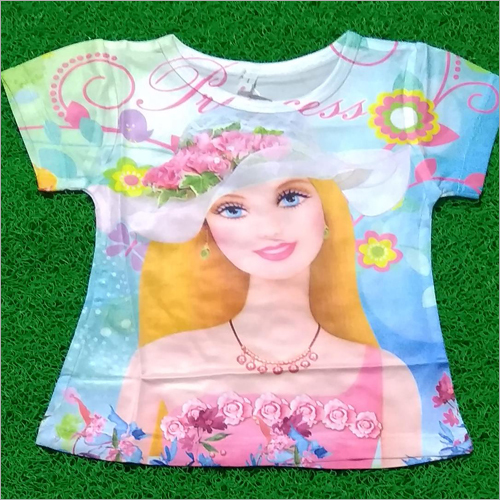 Barbi Print T-Shirt - Lightweight Cotton Fabric , 1-12 Months Baby Clothing with Barbi Motifs and Floral Patterns