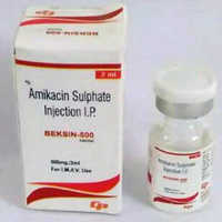 Amikacin Sulphate Injection - 500 Mg Per 2 Ml Liquid Antibiotic, Recommended For Adults, Store In Cool Place