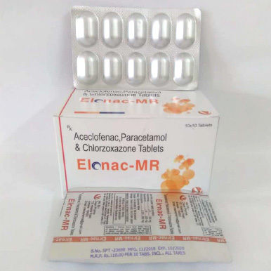 Aceclofenac Sodium With Paracetamol & Chlorozoxazone Tablet General Medicines