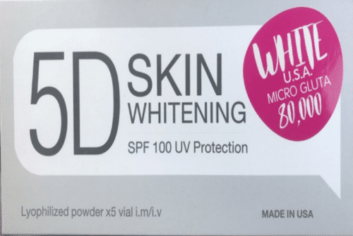 5D WHITE USA MICRO GLUTA 80000 SKIN WHITENING INJECTION