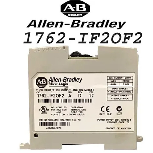 Allen-Bradley 1762-If2Of2 Application: I/O Module Micrologix