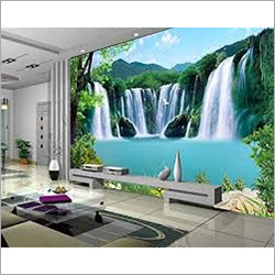 3D Nature Waterfall Wallpaper