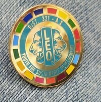 Leo Club Enamel Printed Lapel Pin