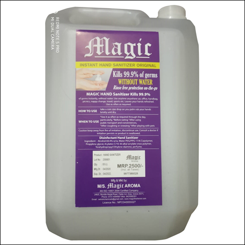 5 liter Gel Base Sanitizer