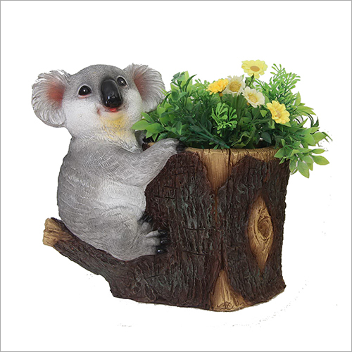Decorado Koala Planter - Painted Finish, 26x17x24 cm | Multicolor, Ideal for Home and Garden Decor