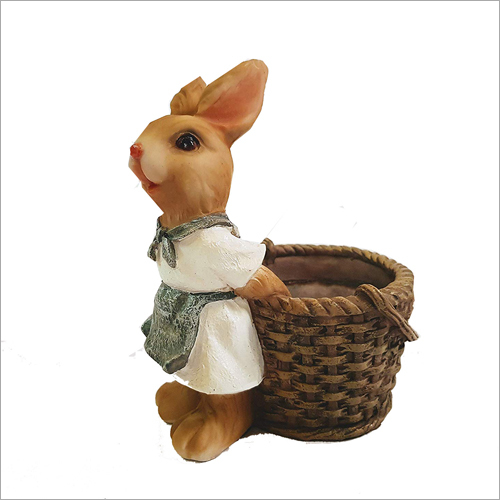 Multicolor Decorado Bunny Planter