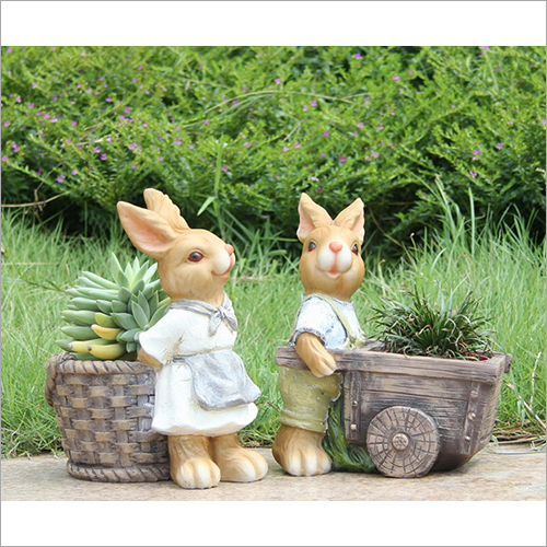 Multicolor Bunny Planter