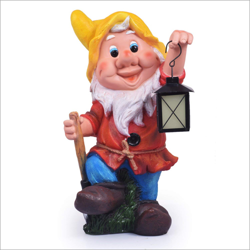 Multicolor Decorado Gnome T-Light Lamp Statue