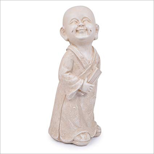 ऑफ व्हाइट डेकोराडो बुद्धा स्टैच्यू