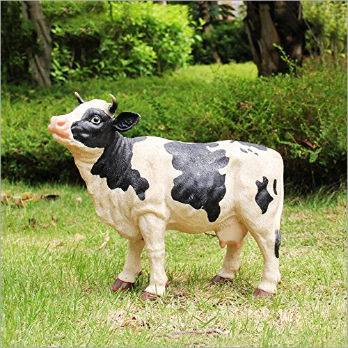 Multicolor Decorado Cow Statue