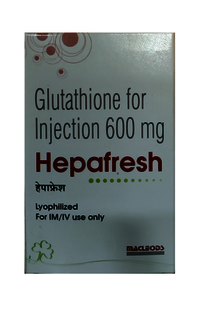 Hepafresh 600mg Glutathione Injection - Liquid Form , Anti-cancer Support & Cellular Protection Against Reactive Oxygen Species