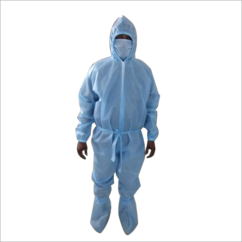 PPE Suit - PP Non Oven 70 GSM Virgin Fabric, Disposable Sizes Medium, Large, Xtra Large | Medical Application, Unisex, Includes Head Cap and Gloves