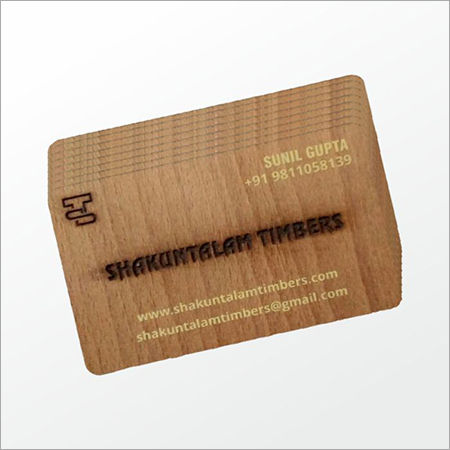 Wooden Visiting Card