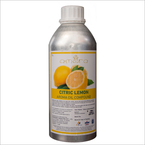 Aroma Oil Citric Lemon - Pure Essential Oil for Concentration, Fresh Citrus Scent, Quick Mood Enhancer, 18% GST