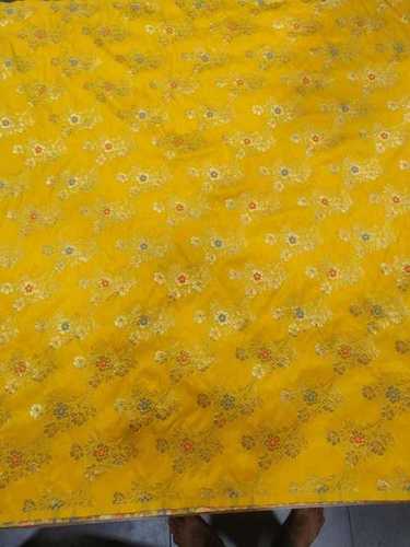 Colourfastness Woven 44-45" Nylon Dyeable Zari Jacquard Fabric