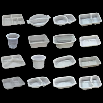 PP Food Containers - Plastic, Various Shapes Available | White, BPA-Free PP Material for Safe and Versatile Food Storage