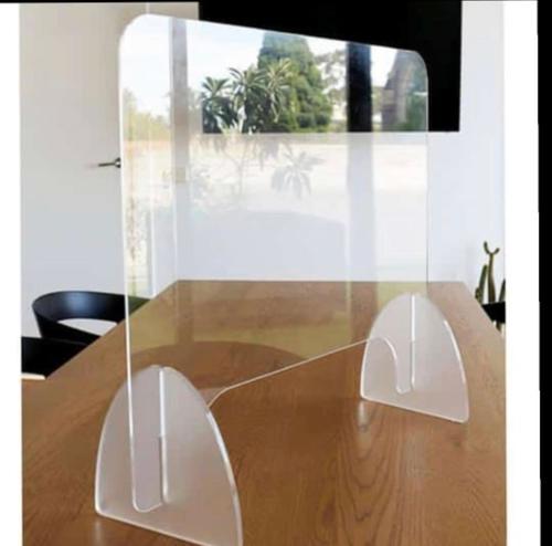 Transparent Polished Covid Protection Acrylic Screen Gender: Unisex