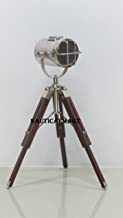 Marine Searchlight Corner Floor Lamp With Teak Wood Stand By Nauticalmart
